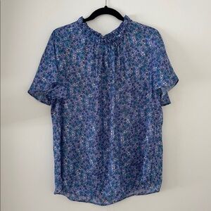 Cooper & Ella Purple and Blue Floral Top